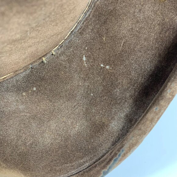 Vintage Bailey U-Rollit Dark Brown Velvet Felt Cowboy Western Hat USA - Picture 12 of 13